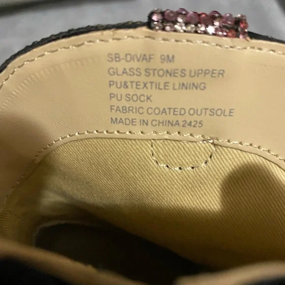 Betsy Johnson Black Floral Diva Western Embellished Ankle Boots - Picture 11 of 15